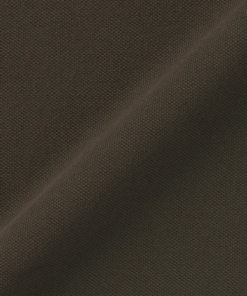 無印良品（ムジルシリョウヒン）の「紳士　洗いざらし鹿の子編み半袖ポロシャツ（ポロシャツ・メンズ・ホワイト/ダークネイビー/ブラウン/グレー/ダークグリーン/ブラック・S/M/L/XL）」の14枚目の写真