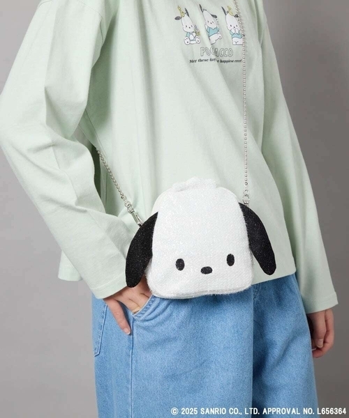 a.v.v（アーヴェヴェ）の「[KIDS]【ポチャッコ＆シナモロール】ミニショルダーバッグ（ショルダーバッグ・キッズ・ミント/ダークインディゴブルー・120）」の3枚目の写真