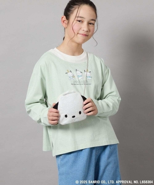 a.v.v（アーヴェヴェ）の「[KIDS]【ポチャッコ＆シナモロール】ミニショルダーバッグ（ショルダーバッグ・キッズ・ミント/ダークインディゴブルー・120）」の5枚目の写真