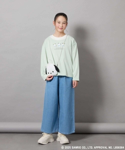 a.v.v（アーヴェヴェ）の「[KIDS]【ポチャッコ＆シナモロール】ミニショルダーバッグ（ショルダーバッグ・キッズ・ミント/ダークインディゴブルー・120）」の9枚目の写真