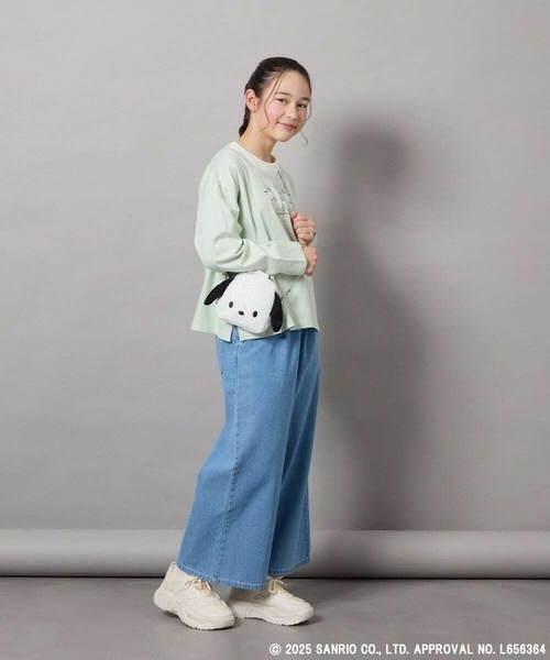 a.v.v（アーヴェヴェ）の「[KIDS]【ポチャッコ＆シナモロール】ミニショルダーバッグ（ショルダーバッグ・キッズ・ミント/ダークインディゴブルー・120）」の10枚目の写真