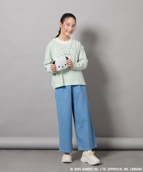 a.v.v（アーヴェヴェ）の「[KIDS]【ポチャッコ＆シナモロール】ミニショルダーバッグ（ショルダーバッグ・キッズ・ミント/ダークインディゴブルー・120）」の11枚目の写真