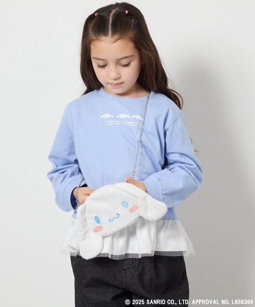 a.v.v（アーヴェヴェ）の「[KIDS]【ポチャッコ＆シナモロール】ミニショルダーバッグ（ショルダーバッグ・キッズ・ミント/ダークインディゴブルー・120）」の13枚目の写真