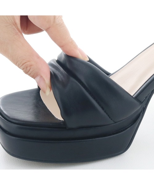 byあしながおじさん（バイアシナガオジサン）の「厚底ヒールアップサンダル 　8890895（サンダル・レディース・シルバー/ブラック/ライトブルー・S/M/L/LL）」の11枚目の写真