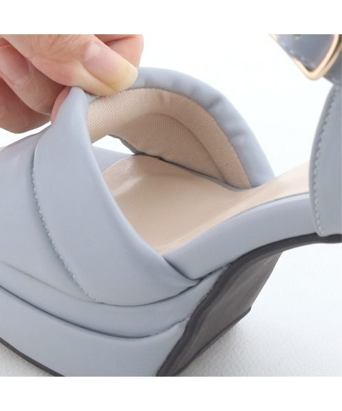 byあしながおじさん（バイアシナガオジサン）の「厚底ヒールアップサンダル 　8890895（サンダル・レディース・シルバー/ブラック/ライトブルー・S/M/L/LL）」の19枚目の写真