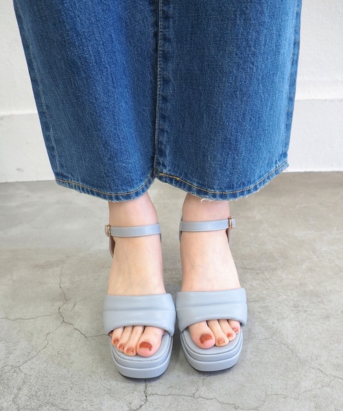 byあしながおじさん（バイアシナガオジサン）の「厚底ヒールアップサンダル 　8890895（サンダル・レディース・シルバー/ブラック/ライトブルー・S/M/L/LL）」の14枚目の写真