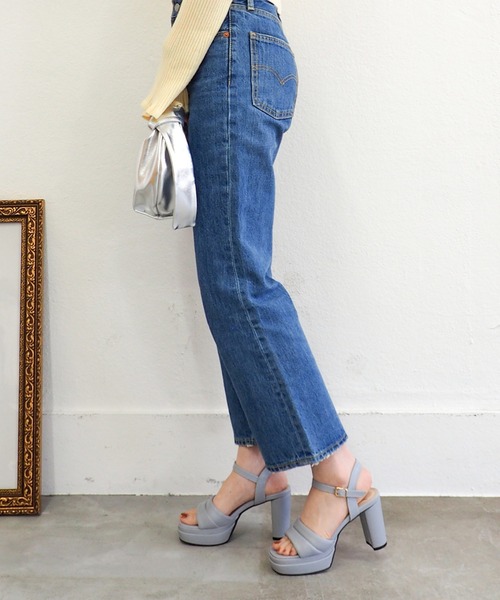 byあしながおじさん（バイアシナガオジサン）の「厚底ヒールアップサンダル 　8890895（サンダル・レディース・シルバー/ブラック/ライトブルー・S/M/L/LL）」の15枚目の写真