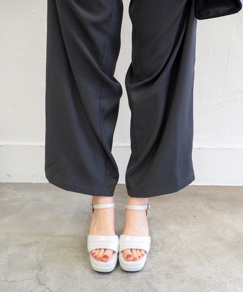 byあしながおじさん（バイアシナガオジサン）の「厚底ヒールアップサンダル 　8890895（サンダル・レディース・シルバー/ブラック/ライトブルー・S/M/L/LL）」の22枚目の写真