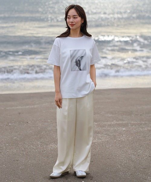【Ganni】フローラルサテンストレートパンツ 28287229_57709805_1000.jpg