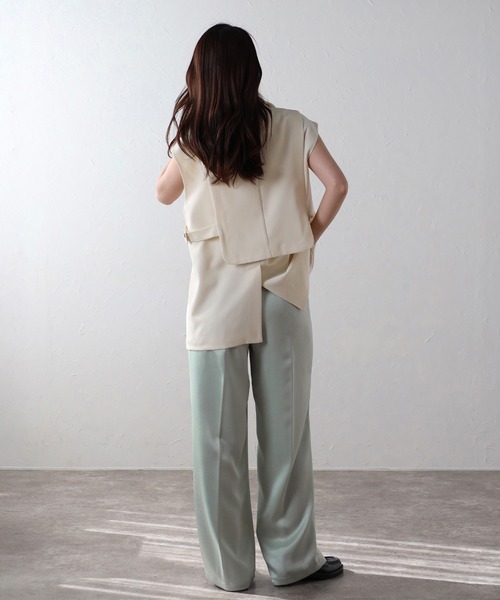 detente しゅあんさん サテンパンツ ànuke online store（アンヌーク） / Piping Satin PantsPiping