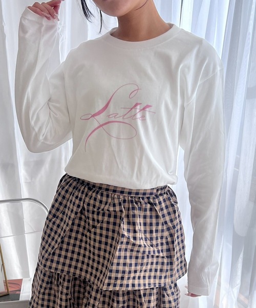 merrylatte(メリーラテ)の「LatteデザインロンT/長袖Tシャツ(Tシャツ/カットソー・レディース・B/C/D/E/F/A・MEDIUM)」の4枚目の写真