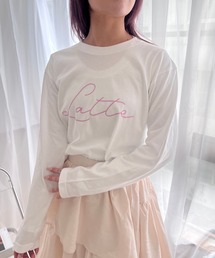 LatteデザインロンT/長袖Tシャツ