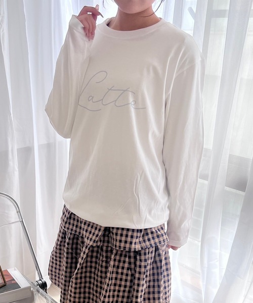 merrylatte(メリーラテ)の「LatteデザインロンT/長袖Tシャツ(Tシャツ/カットソー・レディース・B/C/D/E/F/A・MEDIUM)」の6枚目の写真
