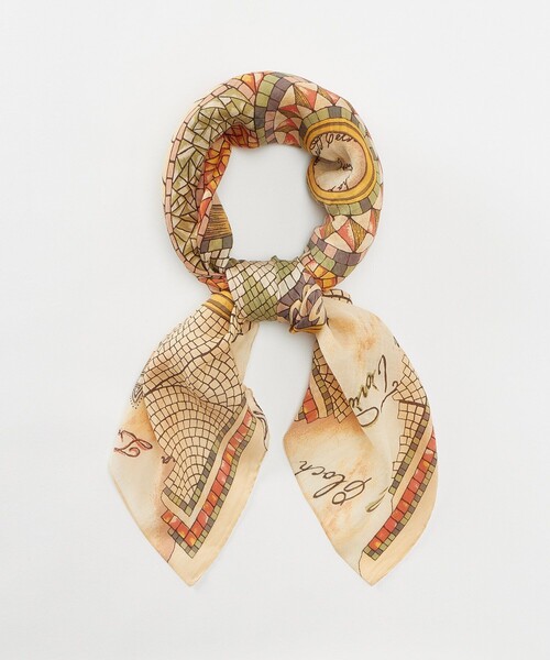 manipuri(マニプリ)の「【manipuri(マニプリ)】 INDIA STOLE(ストール/ショール・レディース・ブルー/イエロー/ネイビー/グリーン・FREE)」の4枚目の写真