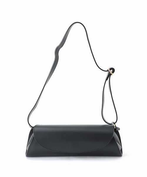 AULENTTI(オウレンティ)の「AULENTTI/オウレンティ 筒形レザーバッグ(ショルダーバッグ・レディース・ブラック/ベージュ・FREE)」の3枚目の写真