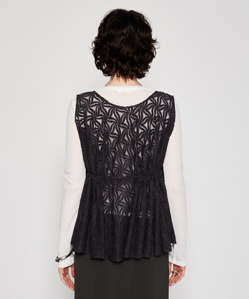 cloenc（クロエンス）の「【手洗い可】フラワーレースブラウス（シャツ/ブラウス・レディース・ホワイト系6/ブラック系3・02）」の8枚目の写真