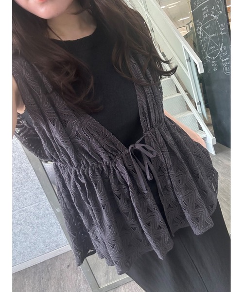 cloenc（クロエンス）の「【手洗い可】フラワーレースブラウス（シャツ/ブラウス・レディース・ホワイト系6/ブラック系3・02）」の17枚目の写真