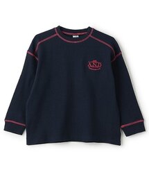 and D. petit main（アンドディープティマイン）の「キリカエワッフルビッグロンT（Tシャツ/カットソー・キッズ）」