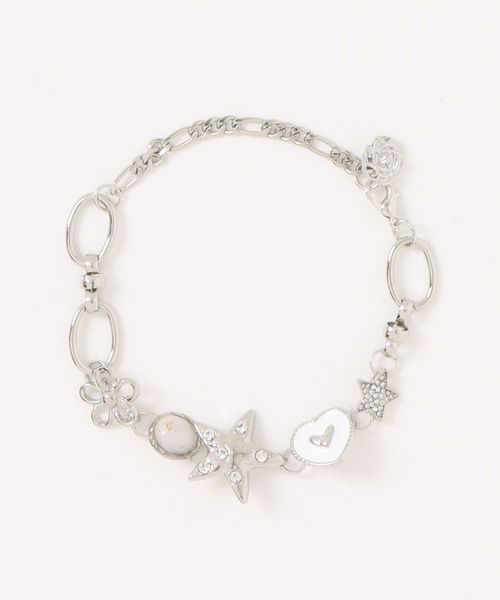 apres jour mignon（アプレジュールミニョン）の「【apresjour mignon×ARIAZ】マルチモチーフブレスレット（ブレスレット・レディース・シルバー・ONESIZE）」の2枚目の写真