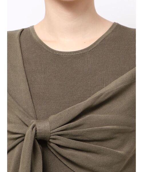 LAGUNAMOON(ラグナムーン)の「ツイストライクニットプルオーバー(ニット/セーター・レディース・ブラック/グリーン/モカ・FREE)」の14枚目の写真