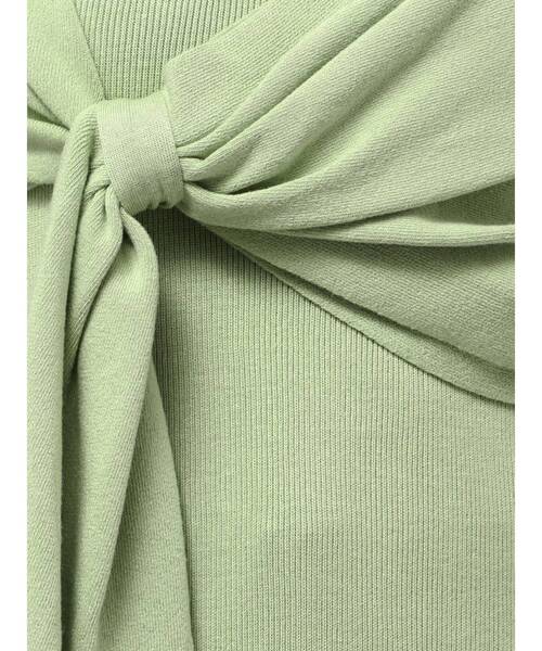 LAGUNAMOON(ラグナムーン)の「ツイストライクニットプルオーバー(ニット/セーター・レディース・ブラック/グリーン/モカ・FREE)」の8枚目の写真