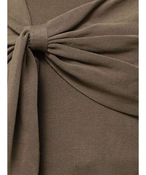 LAGUNAMOON(ラグナムーン)の「ツイストライクニットプルオーバー(ニット/セーター・レディース・ブラック/グリーン/モカ・FREE)」の7枚目の写真