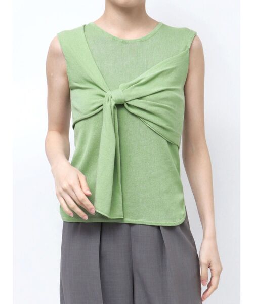 LAGUNAMOON(ラグナムーン)の「ツイストライクニットプルオーバー(ニット/セーター・レディース・ブラック/グリーン/モカ・FREE)」の5枚目の写真