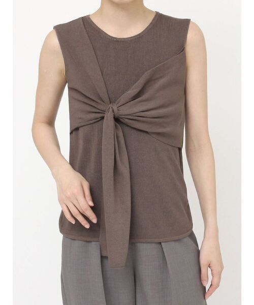 LAGUNAMOON(ラグナムーン)の「ツイストライクニットプルオーバー(ニット/セーター・レディース・ブラック/グリーン/モカ・FREE)」の4枚目の写真