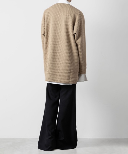 ato(アトウ)の「OVERSIZED RUSSEL JERSEY(ニット/セーター・メンズ・ベージュ/ブラック・48/46)」の18枚目の写真