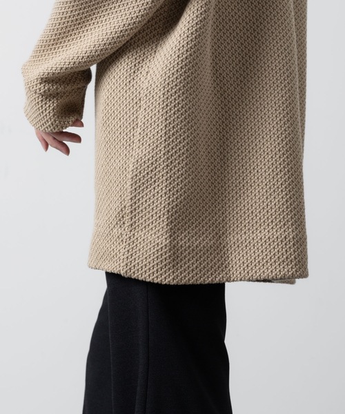 ato(アトウ)の「OVERSIZED RUSSEL JERSEY(ニット/セーター・メンズ・ベージュ/ブラック・48/46)」の14枚目の写真