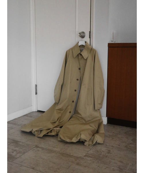 Katrin TOKYO（カトリーントーキョー）の「balloon soutien collar coat（ステンカラーコート・レディース・ネイビー/ベージュ・FREE/XS）」の9枚目の写真