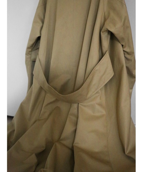 Katrin TOKYO（カトリーントーキョー）の「balloon soutien collar coat（ステンカラーコート・レディース・ネイビー/ベージュ・FREE/XS）」の14枚目の写真