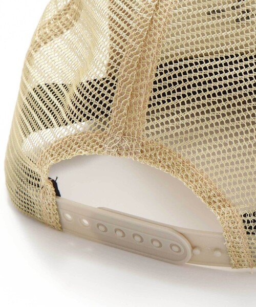 BeBe（ベベ）の「【アジャスター付】キャンバスロゴ刺しゅうメッシュキャップ(52~56cm)（キャップ・キッズ・ブルー/イエロー・M/L）」の10枚目の写真