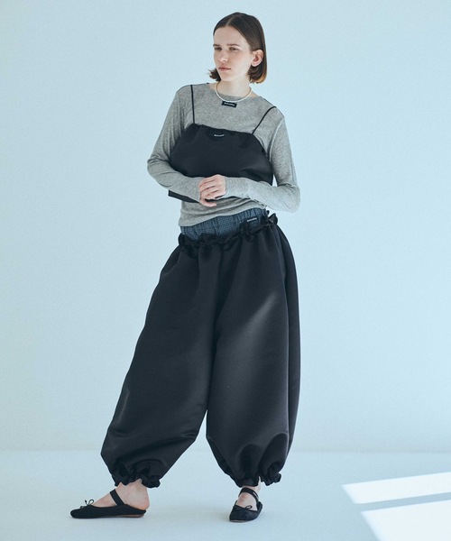SEA（シー）の「Seavalley シアー リブ L/Sトップ（Tシャツ/カットソー・レディース・ホワイト/ネイビー/グレー/ブラック・ONE SIZE）」の16枚目の写真