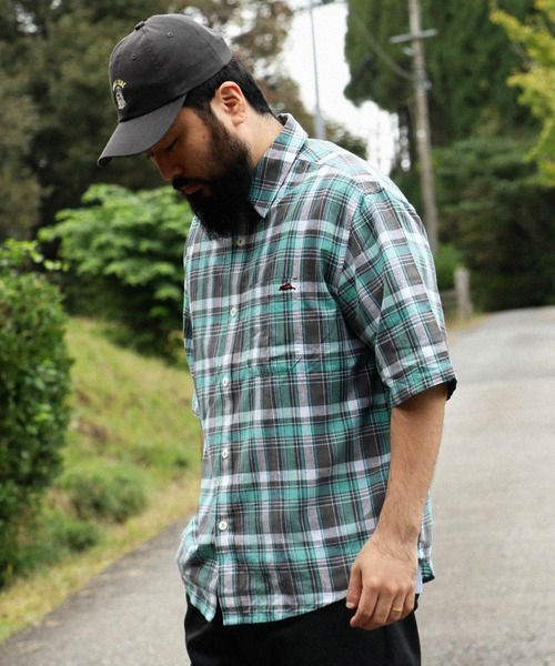 KRIFF MAYER（クリフメイヤー）の「【綿100％】グラスポケットシャツ（シャツ/ブラウス・メンズ・カラフル/イエロー/ネイビー/グレー/サックスブルー・MEDIUM/LARGE/X-LARGE）」の3枚目の写真