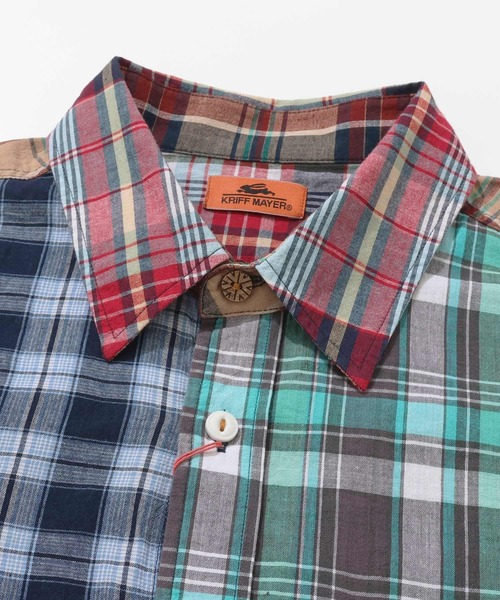KRIFF MAYER（クリフメイヤー）の「【綿100％】グラスポケットシャツ（シャツ/ブラウス・メンズ・カラフル/イエロー/ネイビー/グレー/サックスブルー・MEDIUM/LARGE/X-LARGE）」の12枚目の写真
