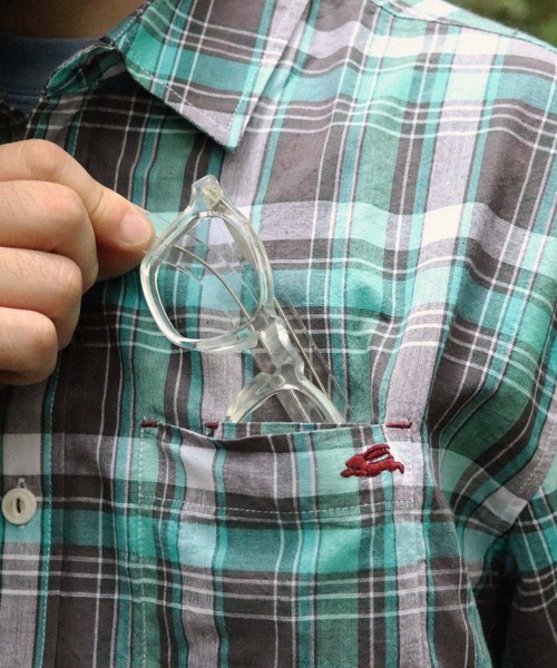 KRIFF MAYER（クリフメイヤー）の「【綿100％】グラスポケットシャツ（シャツ/ブラウス・メンズ・カラフル/イエロー/ネイビー/グレー/サックスブルー・MEDIUM/LARGE/X-LARGE）」の16枚目の写真