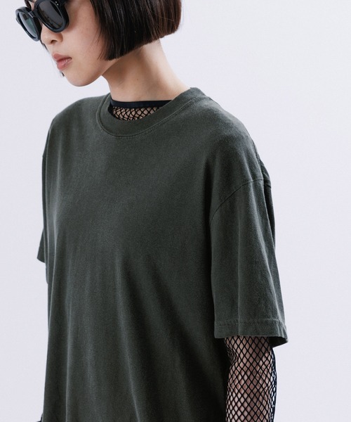 M TO R（ムウトアール）の「CROPPED PACK TEE（Tシャツ/カットソー・レディース・ピンク系その他2/ブルー系その他/ライトグレー・L/M/S）」の9枚目の写真