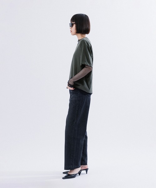 M TO R（ムウトアール）の「CROPPED PACK TEE（Tシャツ/カットソー・レディース・ピンク系その他2/ブルー系その他/ライトグレー・L/M/S）」の10枚目の写真