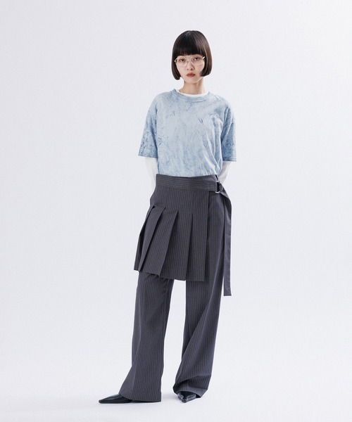 M TO R（ムウトアール）の「CROPPED PACK TEE（Tシャツ/カットソー・レディース・ピンク系その他2/ブルー系その他/ライトグレー・L/M/S）」の12枚目の写真