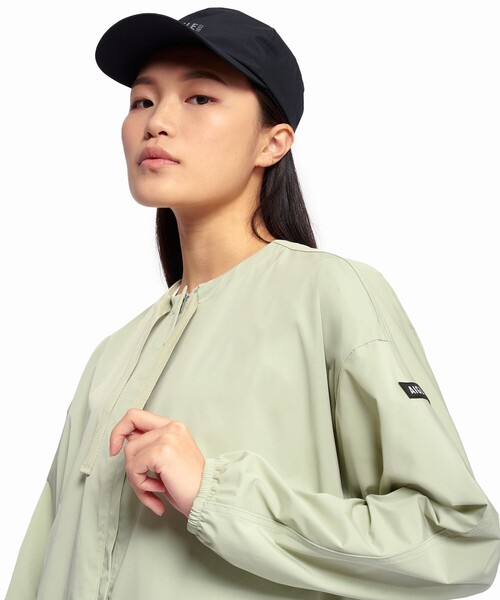 AIGLE（エーグル）の「UVカット 撥水ラウンドネックジャケット（ノーカラージャケット・レディース・ブラック/ベージュ/グリーン・38/34/36/40）」の21枚目の写真