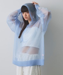 ELLEgirl | シアーニットフード付プルオーバー(ニット/セーター)