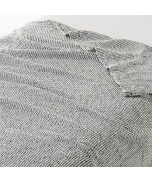 SUZUSAN スズサン　ワッフル織リネンブランケット blanket022-600.jpg