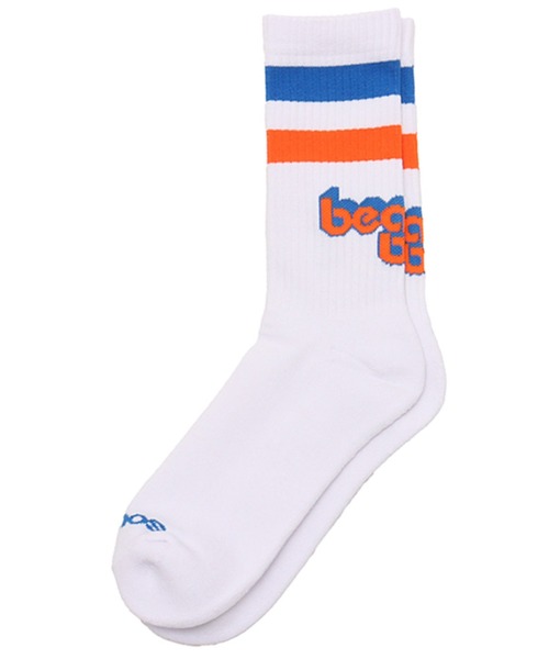 atmos(アトモス)の「Beastie Boys x atmos LINE SOCKS / ビースティ・ボーイズ x アトモス ラインソックス 【SP】(ソックス/靴下・メンズ・ホワイト×ブルー/ホワイト×イエロー・25-27)」の2枚目の写真