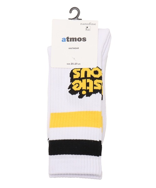 atmos(アトモス)の「Beastie Boys x atmos LINE SOCKS / ビースティ・ボーイズ x アトモス ラインソックス 【SP】(ソックス/靴下・メンズ・ホワイト×ブルー/ホワイト×イエロー・25-27)」の9枚目の写真