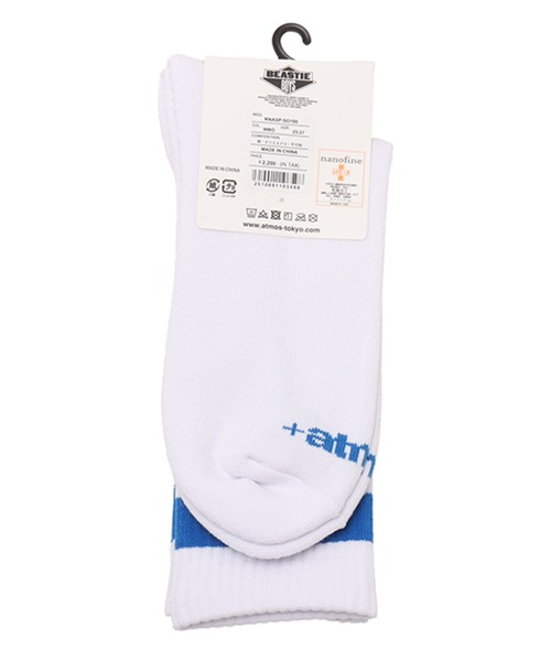 atmos(アトモス)の「Beastie Boys x atmos LINE SOCKS / ビースティ・ボーイズ x アトモス ラインソックス 【SP】(ソックス/靴下・メンズ・ホワイト×ブルー/ホワイト×イエロー・25-27)」の15枚目の写真