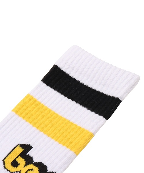 atmos(アトモス)の「Beastie Boys x atmos LINE SOCKS / ビースティ・ボーイズ x アトモス ラインソックス 【SP】(ソックス/靴下・メンズ・ホワイト×ブルー/ホワイト×イエロー・25-27)」の6枚目の写真