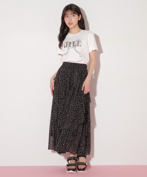 JILL by JILL STUART(ジルバイジルスチュアート)の「◇ティアードラッフルスカート(スカート・レディース・ブルー/ブラック系その他/ホワイト系その他・FREE)」の22枚目の写真