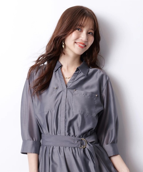 JUSGLITTY（ジャスグリッティー）の「カラーシアーシャツ