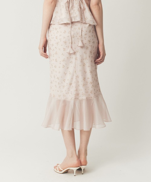 ME COUTURE（ミークチュール）の「ドットフルールMIXスカート（スカート・レディース・ブラック/アイボリー/ピンク・1/0）」の18枚目の写真